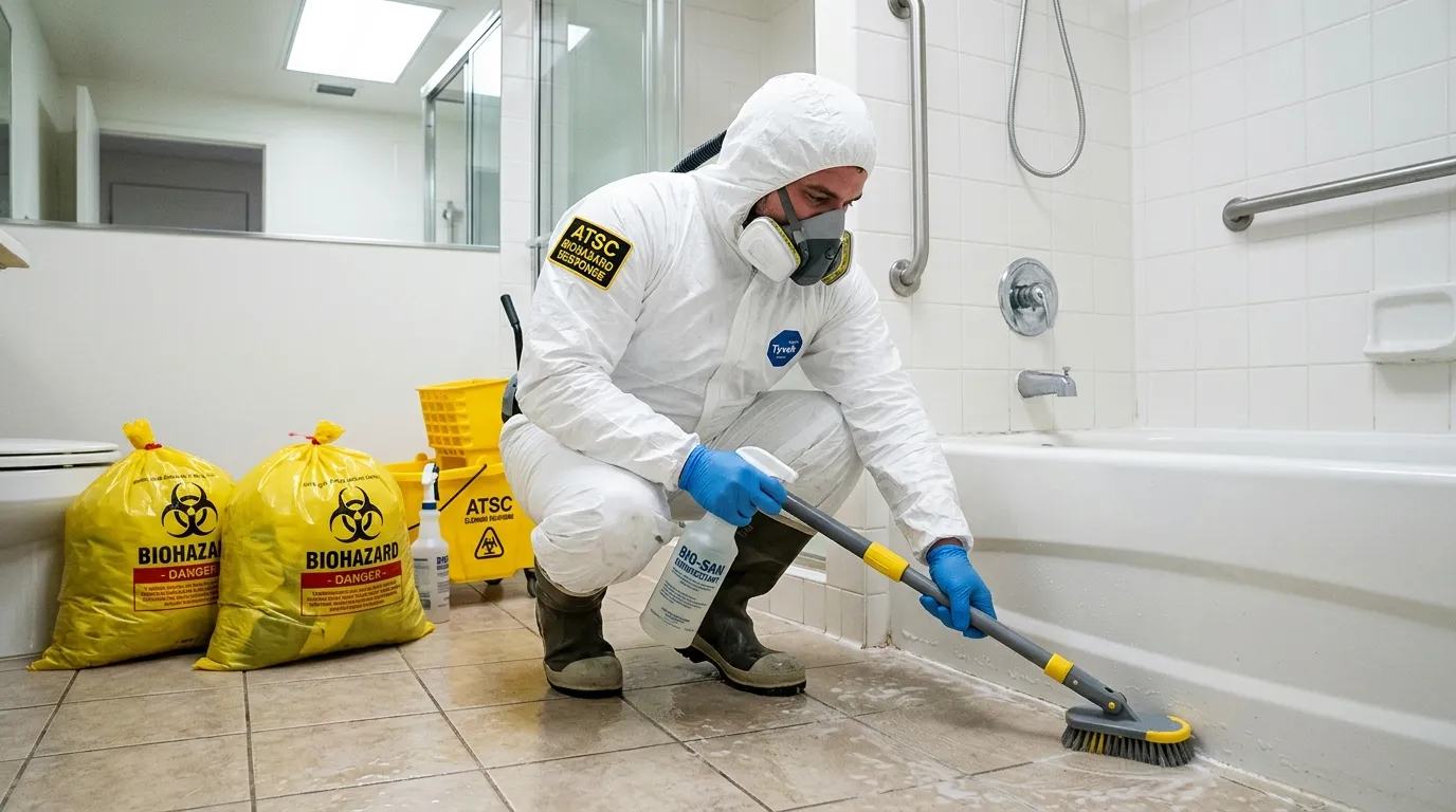 Decontamination equipment deployed for Blood Cleanup in Rindge